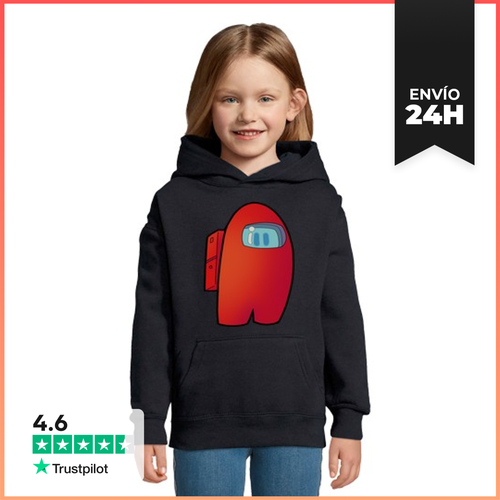 Sudadera Para Niños Con Capucha Among Us Red LaTostadora - latostadora.com - Modalova