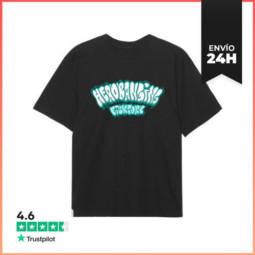 Camiseta Oversize Headbanging Graffiti Black LaTostadora - latostadora.com - Modalova