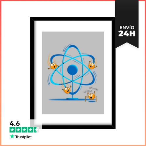 Cuadro Con Marco Vertical Electron LaTostadora - latostadora.com - Modalova
