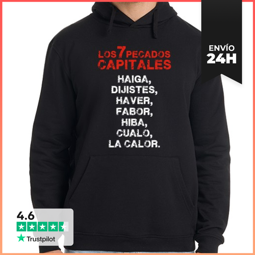 Sudadera Unisex Con Capucha Los 7 Pecados Capitales LaTostadora - latostadora.com - Modalova