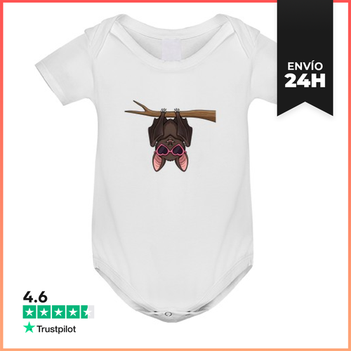 Body Bebé Lindos Murciélagos Con Gafas De Sol En Forma De Corazón - latostadora.com - Modalova