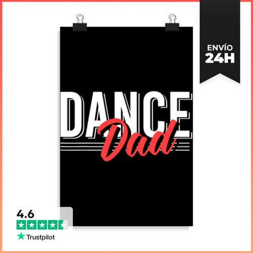 Póster Vertical Papá Bailarín LaTostadora - latostadora.com - Modalova