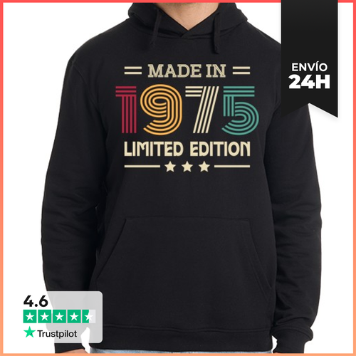 Sudadera Unisex Con Capucha MADE IN 1975 LIMITED EDITION - latostadora.com - Modalova