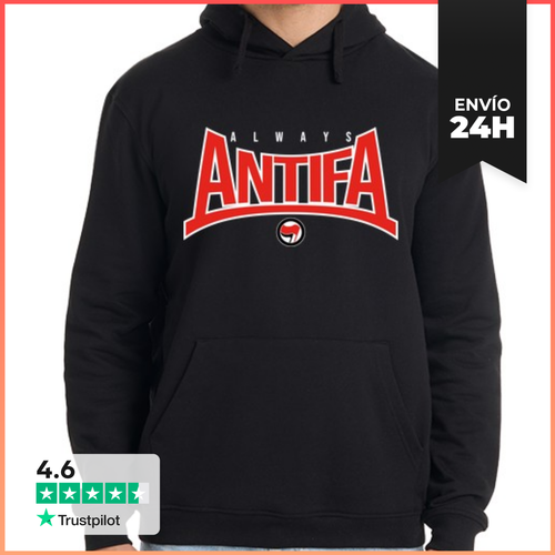 Sudadera Unisex Con Capucha Always Antifa LaTostadora - latostadora.com - Modalova
