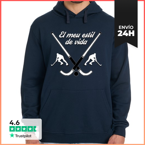 Sudadera Unisex Con Capucha EL MEU ESTIL DE VIDA STICS BLANC - latostadora.com - Modalova