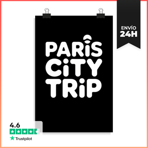 Póster Vertical Viaje A La Ciudad De París Francia Torre Eiffel - latostadora.com - Modalova