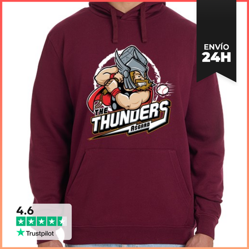 Sudadera Unisex Con Capucha The Thunders Baseball LaTostadora - latostadora.com - Modalova