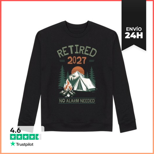 Sudadera Unisex Retired 2027 No Alarm Needed Retirement Gift - latostadora.com - Modalova