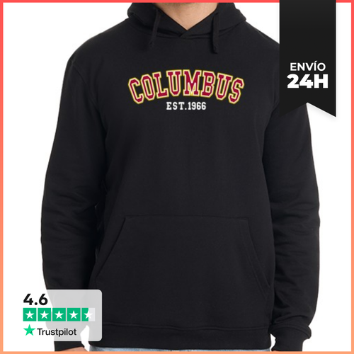 Sudadera Unisex Con Capucha Columbus Est 1966 LaTostadora - latostadora.com - Modalova