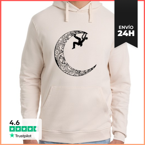 Sudadera Unisex Con Capucha Escaladora En La Luna LaTostadora - latostadora.com - Modalova