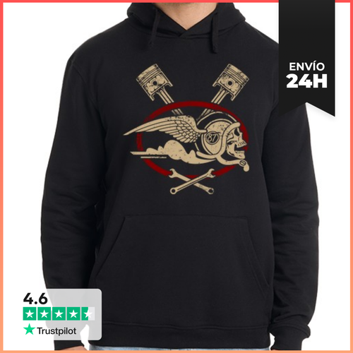 Sudadera Unisex Con Capucha Biker LaTostadora - latostadora.com - Modalova