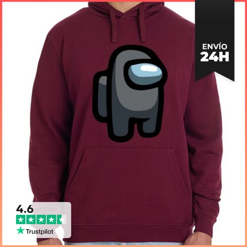 Sudadera Unisex Con Capucha Among Us, Gris LaTostadora - latostadora.com - Modalova