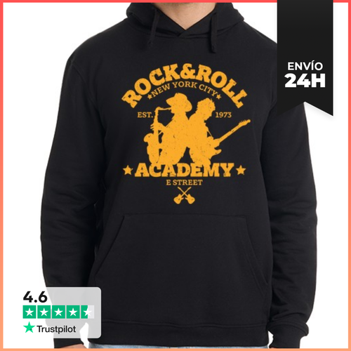 Sudadera Unisex Con Capucha Rock & Roll Academy LaTostadora - latostadora.com - Modalova