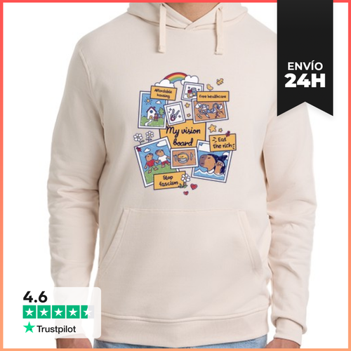 Sudadera Unisex Con Capucha Vision Board Manifestar LaTostadora - latostadora.com - Modalova