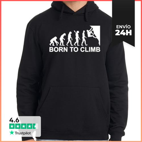 Sudadera Unisex Con Capucha Evolución Escalada LaTostadora - latostadora.com - Modalova