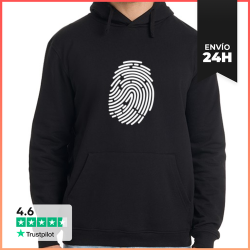Sudadera Unisex Con Capucha Huella Digital LaTostadora - latostadora.com - Modalova