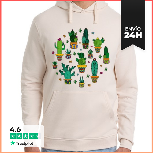 Sudadera Unisex Con Capucha Grupo Folklórico De Cactus Mexicanos - latostadora.com - Modalova