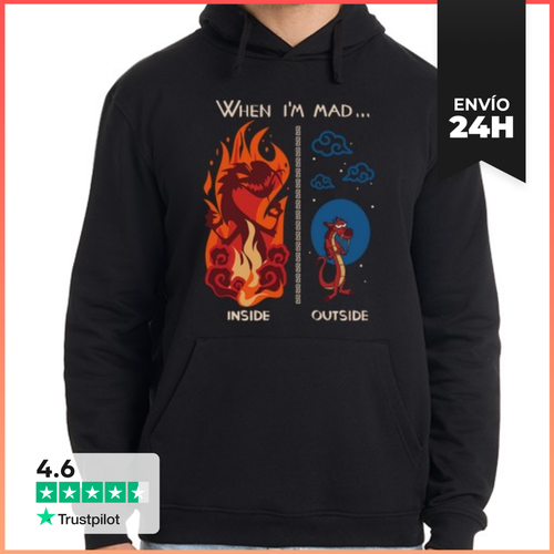 Sudadera Unisex Con Capucha When Im Mad LaTostadora - latostadora.com - Modalova