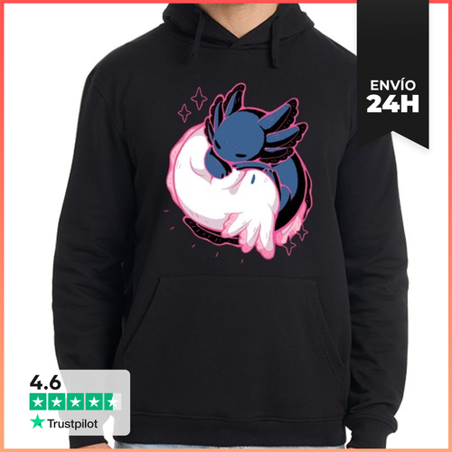 Sudadera Unisex Con Capucha Ajolote Yin Yang LaTostadora - latostadora.com - Modalova