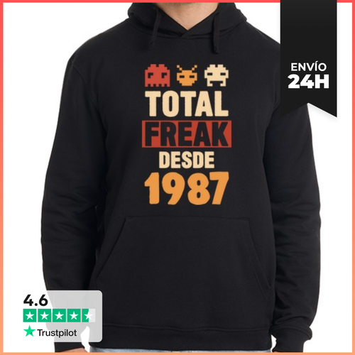 Sudadera Unisex Con Capucha Total Freak Desde 1987 LaTostadora - latostadora.com - Modalova