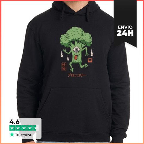 Sudadera Unisex Con Capucha Brócoli Yokai LaTostadora - latostadora.com - Modalova