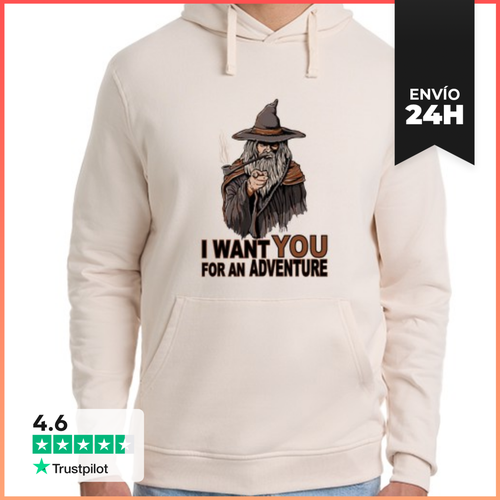 Sudadera Unisex Con Capucha I Want You For An Adventure - latostadora.com - Modalova