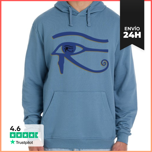 Sudadera Unisex Con Capucha Ojo De Horus Egipcio Hecho A Mano - latostadora.com - Modalova