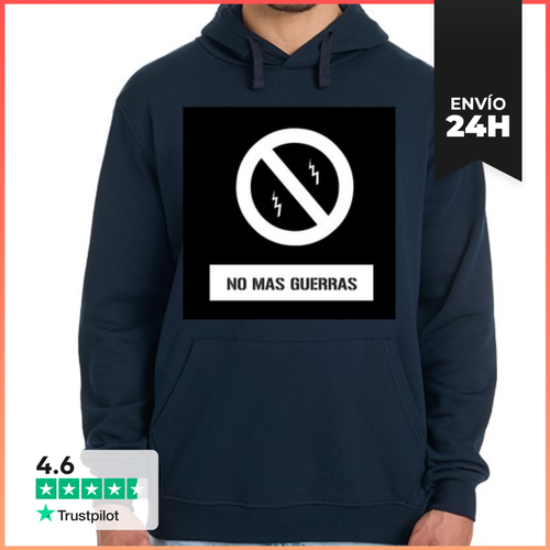 Sudadera Unisex Con Capucha No Mas Guerras LaTostadora - latostadora.com - Modalova