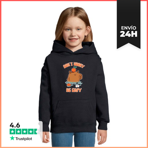 Sudadera Para Niños Con Capucha Dont Worry Be Capy LaTostadora - latostadora.com - Modalova
