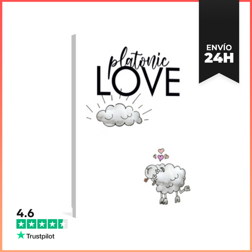 Lienzo Vertical Platonic Love LaTostadora - latostadora.com - Modalova