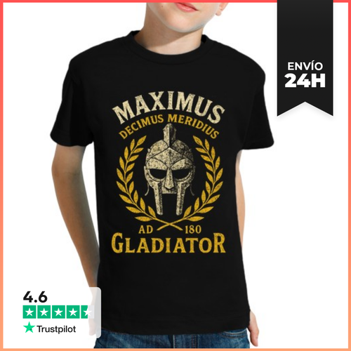 Camiseta Clásica Para Niños Maximus Decimus Meridius Gladiator - latostadora.com - Modalova