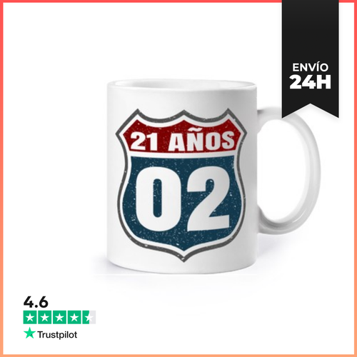 Taza 21 Años - Cumpleaños 2002 LaTostadora - latostadora.com - Modalova