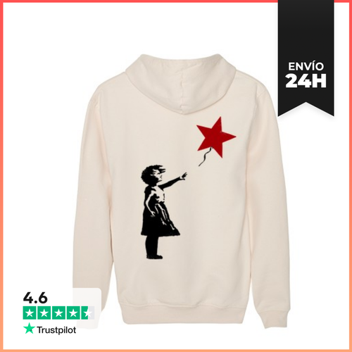 Sudadera Unisex Con Capucha Girl With Red Star LaTostadora - latostadora.com - Modalova