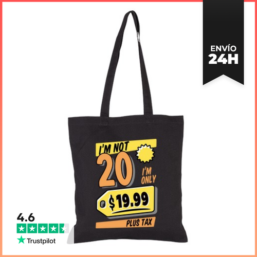 Bolsa De Tela Vigésimo Cumpleaños 20 Años Graciosas M LaTostadora - latostadora.com - Modalova
