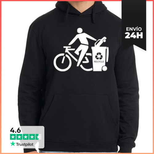 Sudadera Unisex Con Capucha Cotxe Basura White LaTostadora - latostadora.com - Modalova
