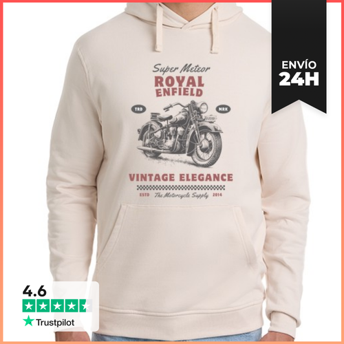 Sudadera Unisex Con Capucha Royal Enfield Super Meteor 2014 - latostadora.com - Modalova