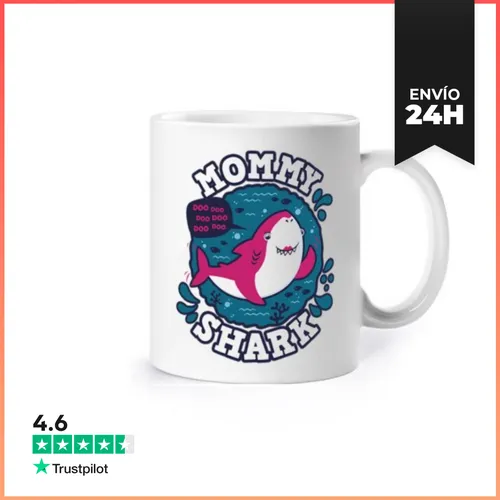 Taza Mommy Shark Trazo LaTostadora - latostadora.com - Modalova
