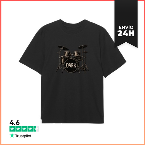 Camiseta Oversize BATERÍA DARK LaTostadora - latostadora.com - Modalova