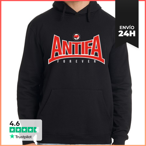 Sudadera Unisex Con Capucha Antifa Forever LaTostadora - latostadora.com - Modalova