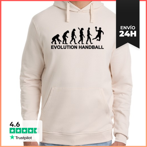 Sudadera Unisex Con Capucha Balonmano De Evolución LaTostadora - latostadora.com - Modalova