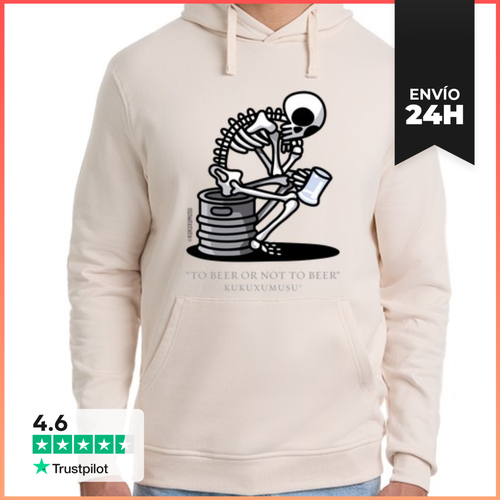 Sudadera Unisex Con Capucha SHAKESBEERE-BLANCO LaTostadora - latostadora.com - Modalova