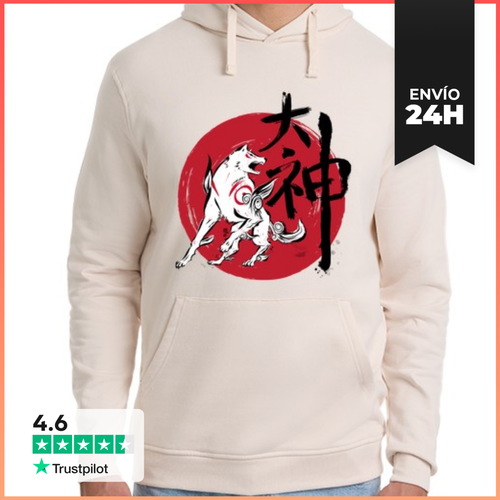 Sudadera Unisex Con Capucha Great God Sumi-e LaTostadora - latostadora.com - Modalova