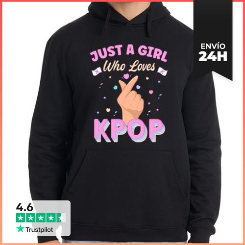 Sudadera Unisex Con Capucha Solo Una Chica Que Ama El K Pop - latostadora.com - Modalova