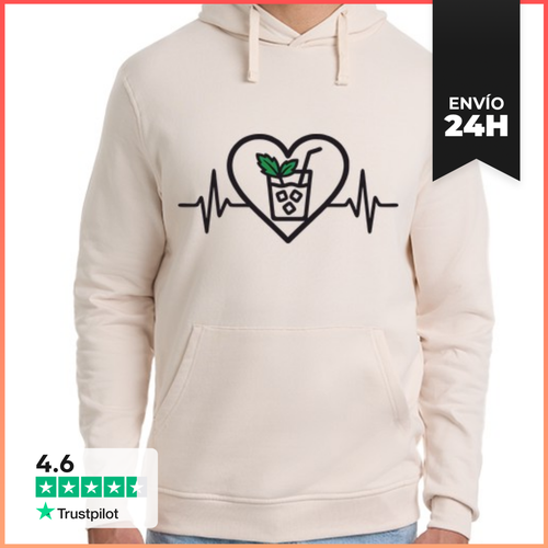 Sudadera Unisex Con Capucha Me Encanta El Cóctel Mojito Alcohol - latostadora.com - Modalova