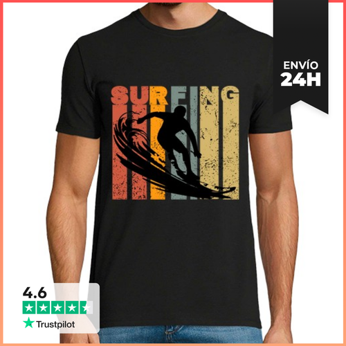 Camiseta Hombre Clásica Vintage Surfing LaTostadora - latostadora.com - Modalova