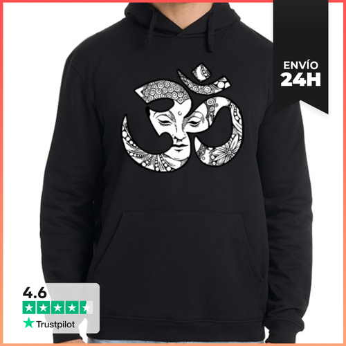 Sudadera Unisex Con Capucha Om Con Buda LaTostadora - latostadora.com - Modalova