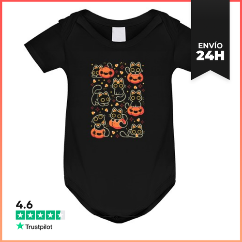 Body Bebé Gatos Negros Lindos Con Dulces De Maíz LaTostadora - latostadora.com - Modalova