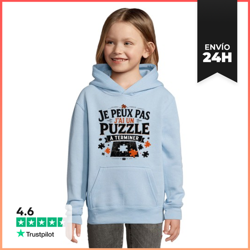Sudadera Para Niños Con Capucha No Puedo Tengo Un Rompecabezas - latostadora.com - Modalova