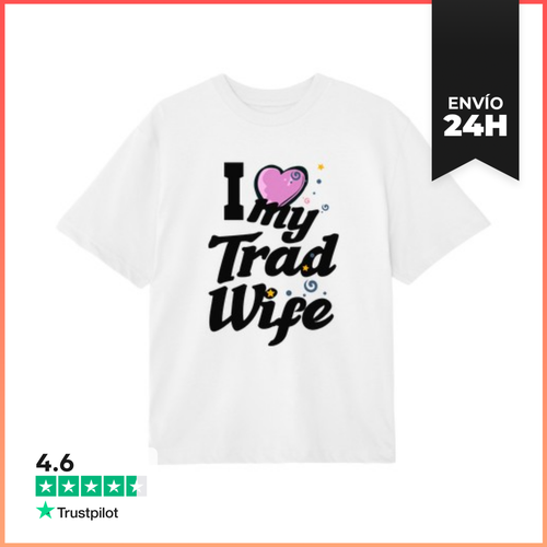 Camiseta Oversize Divertida Esposa Tradicional Esposa Tradicional - latostadora.com - Modalova