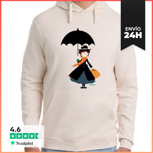 Sudadera Unisex Con Capucha Doll Mary Poppins LaTostadora - latostadora.com - Modalova